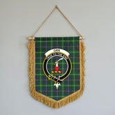 Orr Tartan Crest Wall Hanging Banner - Wood Pole